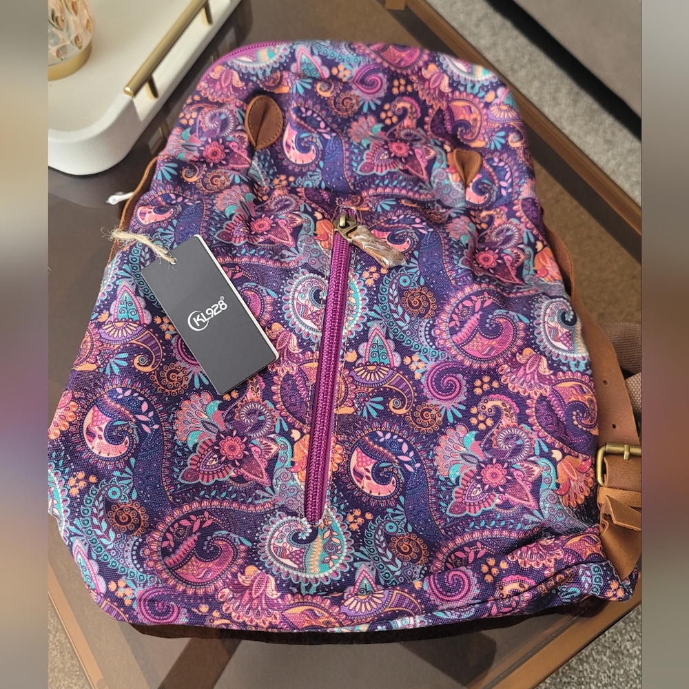 Bandana Pattern Canvas Women's Backpack